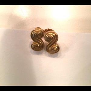 Tiffany gold earrings